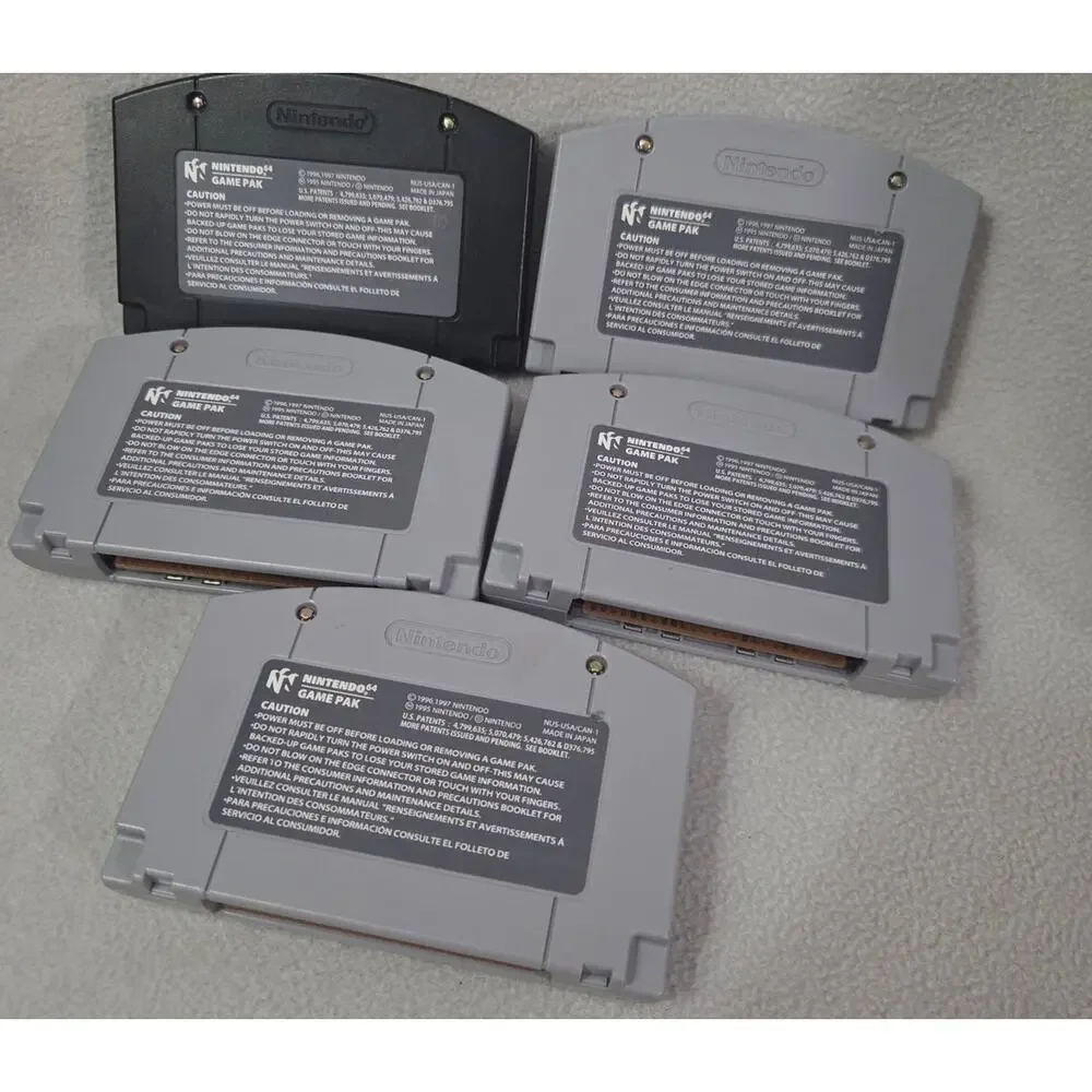 Vtg Lot 5 Nintendo N64 Games Sports NBA Madden Wipeout Arcade